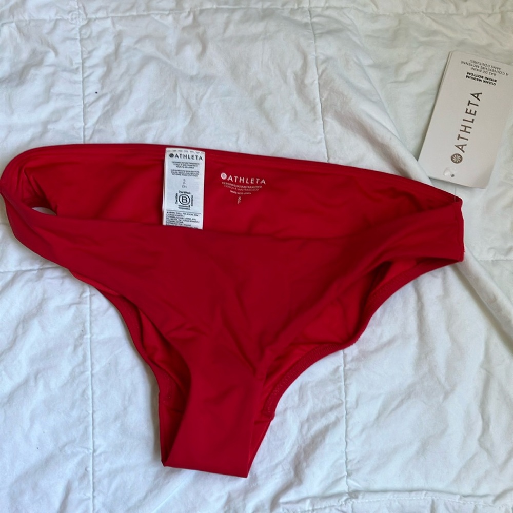 Athleta Red Bikini Bottom